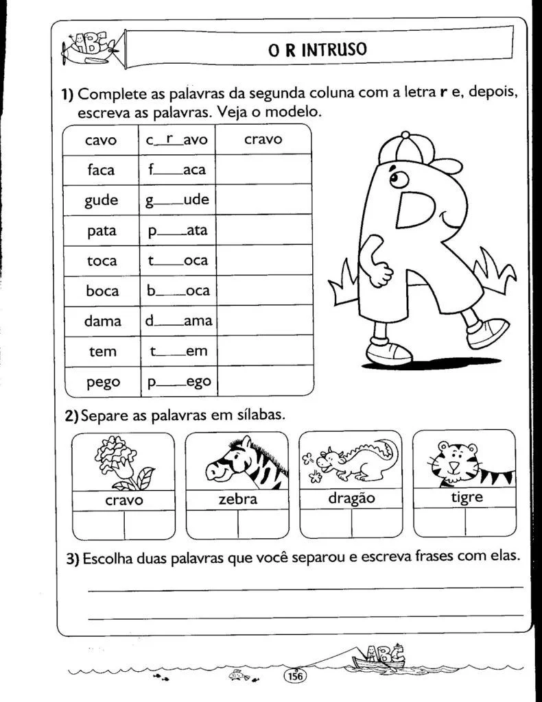 Atividades para Formar Palavras no 2º Ano