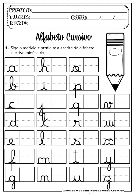 cursive alphabet activity cursive letter