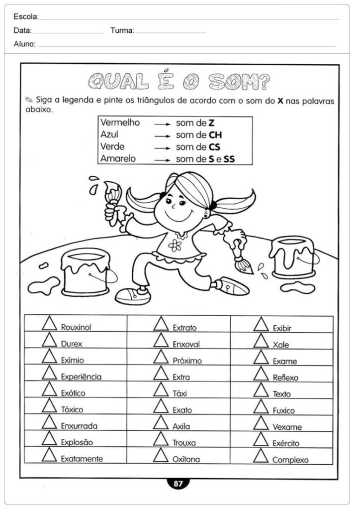Portuguese activity 2 year spelling