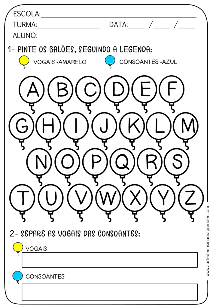 activities with vowels and consonants for 2nd grade