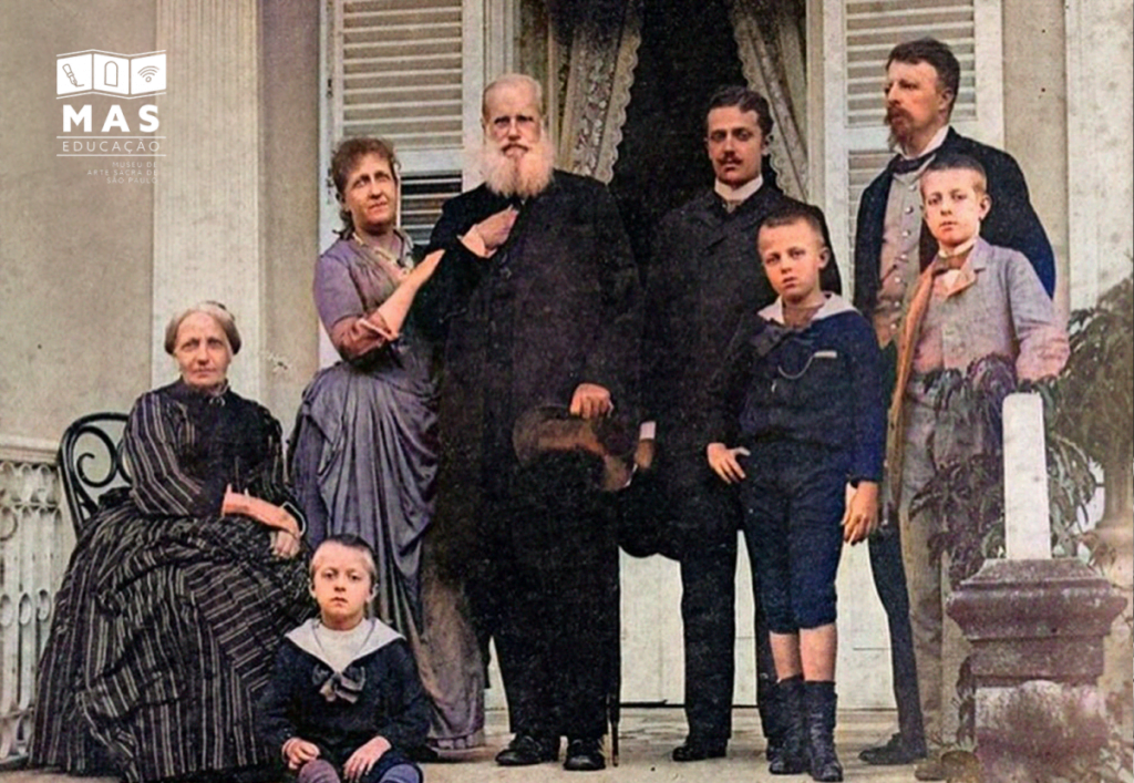 Color photograph of the Dom Pedro II imperial family