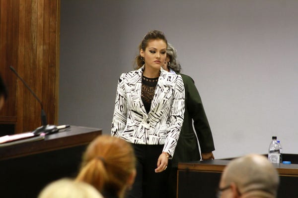 Miss Puerto Rico 2016 Kristhielee Caride during her trial against the organization.
