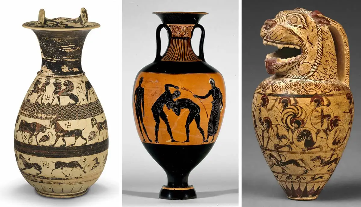 Greek painting on ceramics