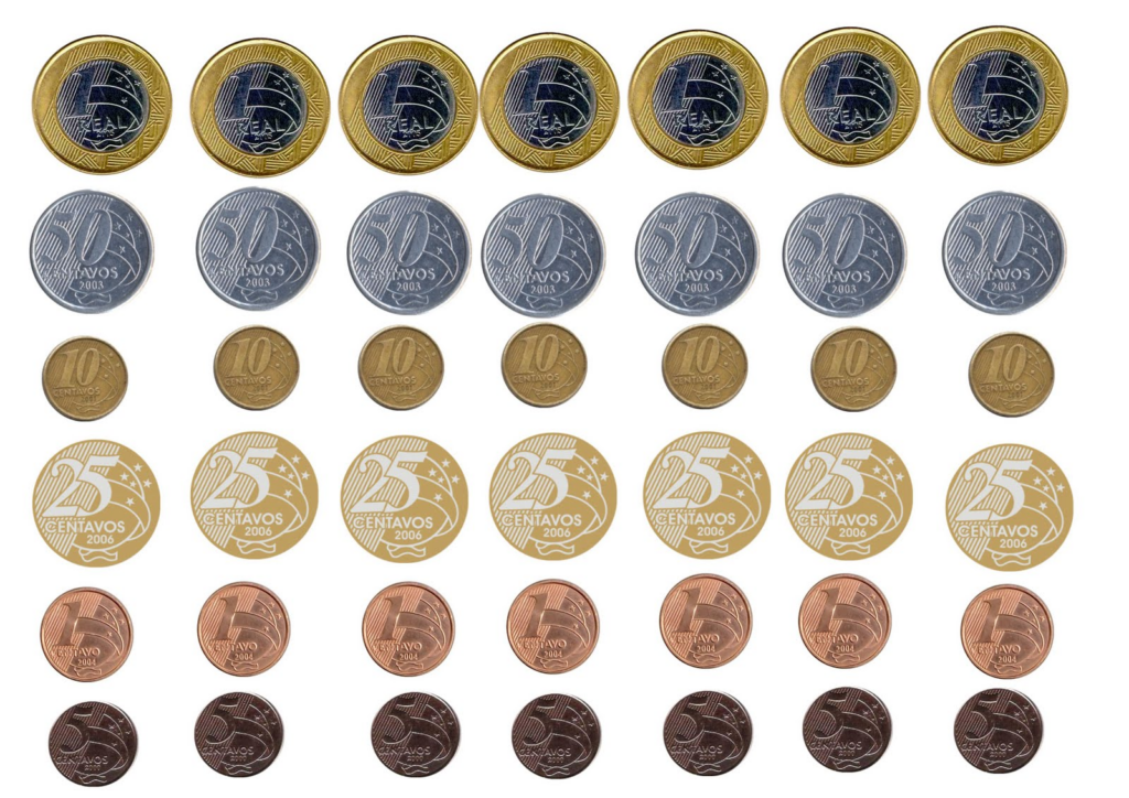 modelo de dinheiro moedas para imprimir