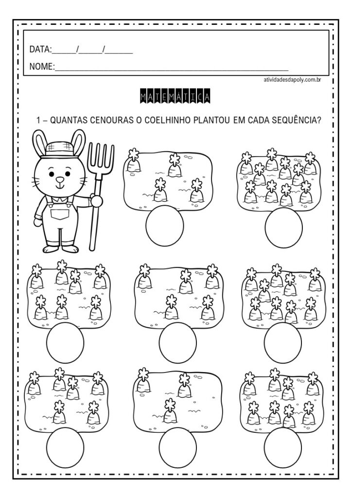 atividades com numeros para educação infantil